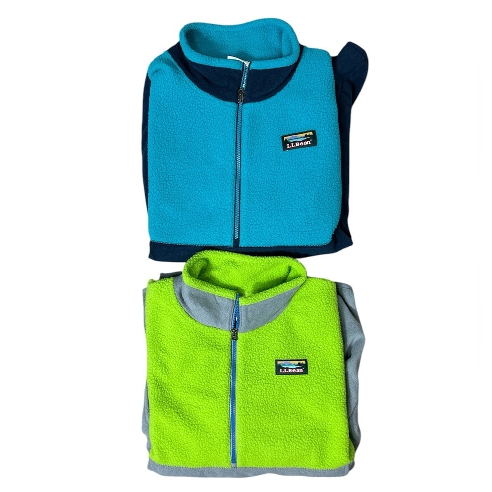 L.L. Bean Fleece 1/4 zip bundle of 2
